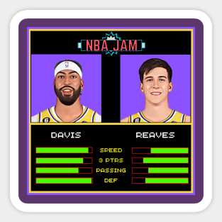 A.D & Austin - NBA Jam Edition Sticker